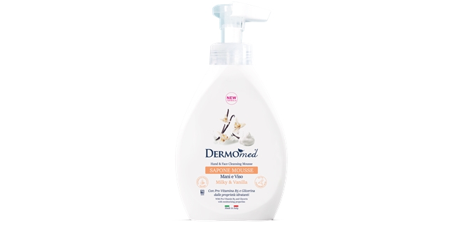 DERMOMED SAPONE MOUSSE MILKY & VANILLA 500 ml                                                                                                                                                                                                             